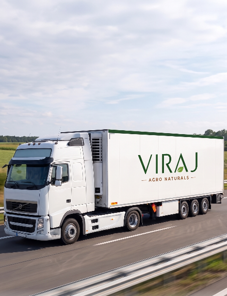 Viraj Agro Naturals branded truck